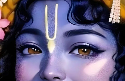 Divine Blue Krishna Aesthetic Poster Set (3-Piece) | Premium A4 Wall Art for Room Decor