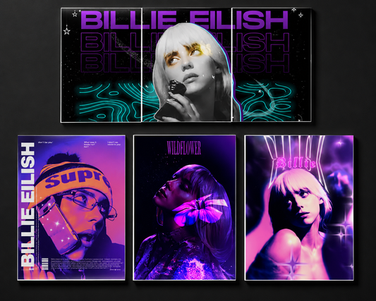Billie Eilish Premium Poster Collection | Aesthetic Music Wall Art for Bedroom & Studio