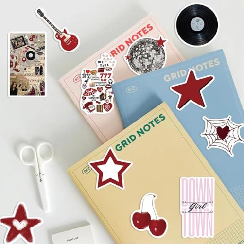 Aesthetic Downtown Girls Stickers Pack Trendy Y2K Stickers(50) | Waterproof Cool Girls Sticker for Teens Adults, Vinyl Decals for Laptop Kindle Water Bottle Scrapbook, Party Supplies