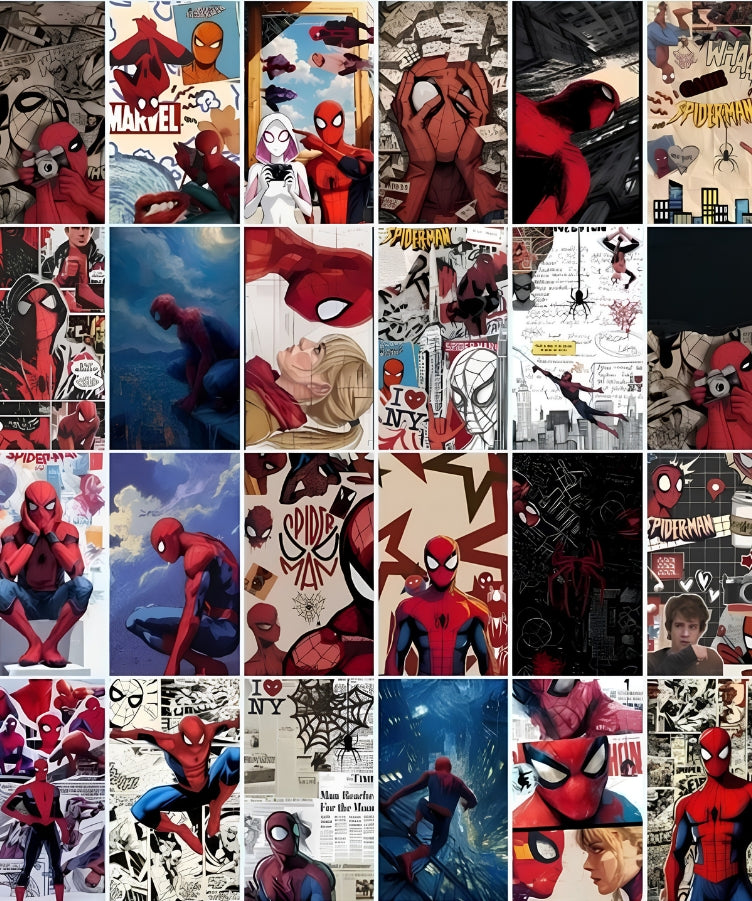 Spider-Man Poster Collection (30-Piece) | Premium A5 Marvel Wall Art Set